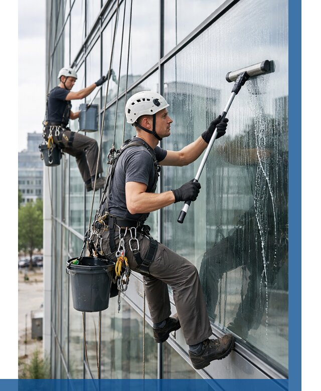 Мойка витражей альпинистами в Кирове-Чепецке от 761 р. под ключ|ВЫСОТНИК-Крв