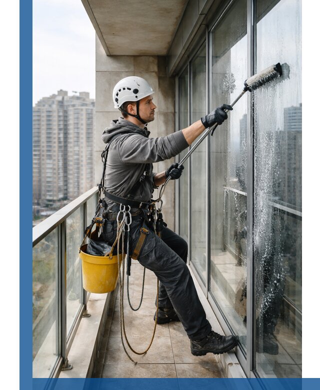 Профессиональная мойка балконного остекления в Кирове-Чепецке