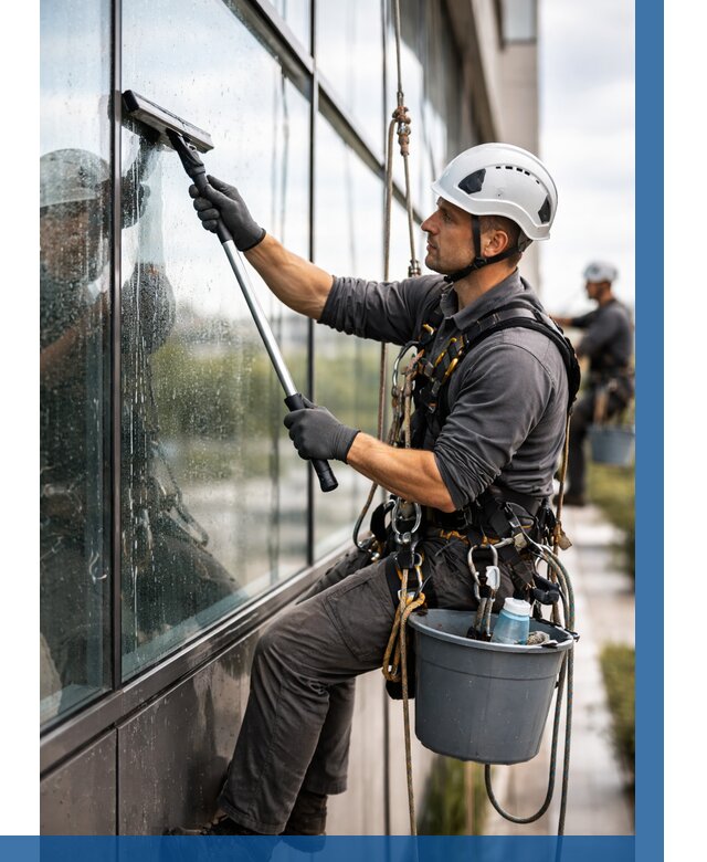 Мойка стеклянных фасадов в Кирове-Чепецке от 217 р. | ВЫСОТНИК-Крв