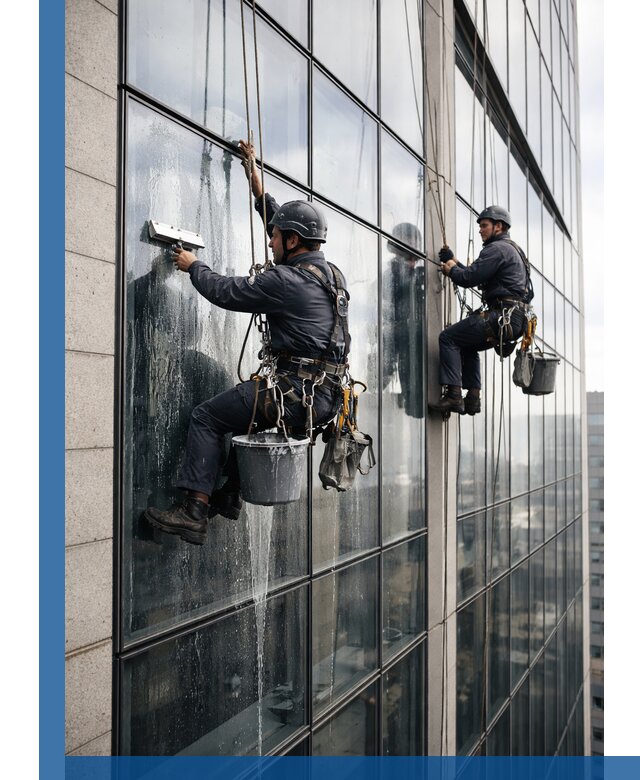 Профессиональная мойка стеклянных фасадов зданий в Кирове-Чепецке