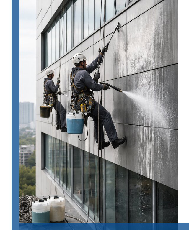 Профессиональная мойка вентилируемых фасадов в Кирове-Чепецке