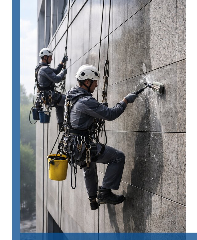 Профессиональная мойка фасада из керамогранита в Кирове-Чепецке