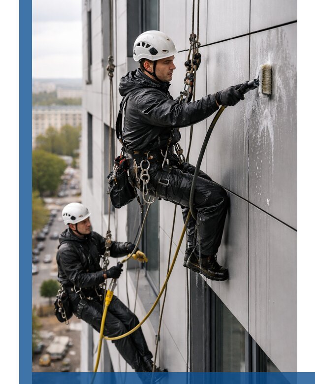 Профессиональная мойка фасада из композита в Кирове-Чепецке