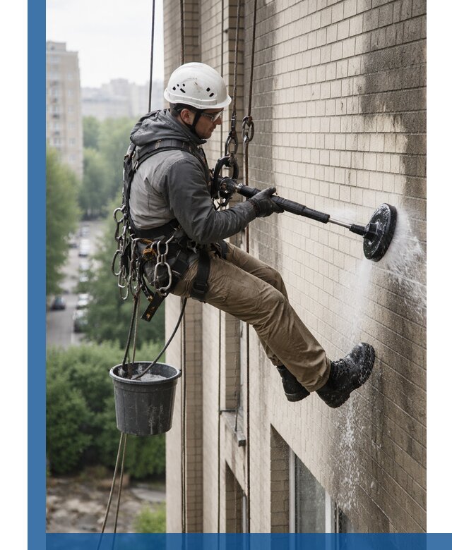 Очистка фасада от копоти в Кирове-Чепецке профессионально и безопасно