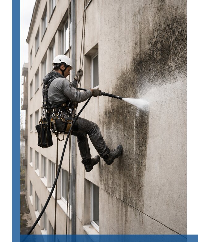 Профессиональная очистка фасадов от плесени в Кирове-Чепецке