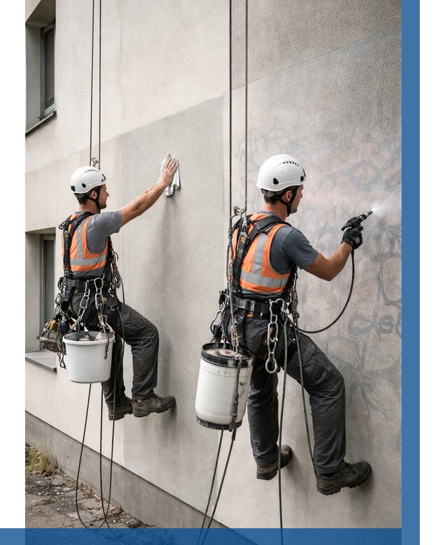 Антиграффити покрытие фасада в Кирове-Чепецке от 652 р. | ВЫСОТНИК-Крв