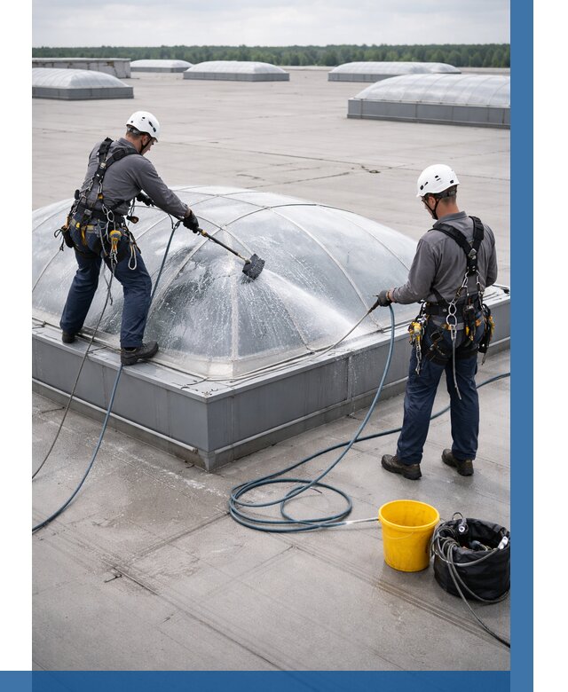 Мойка зенитных фонарей в Кирове-Чепецке, заказать от 4893 р. | ВЫСОТНИК-Крв