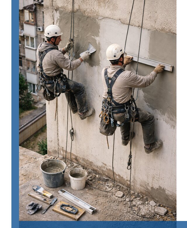 Комплексный ремонт штукатурного фасада с гарантией в Кирове-Чепецке