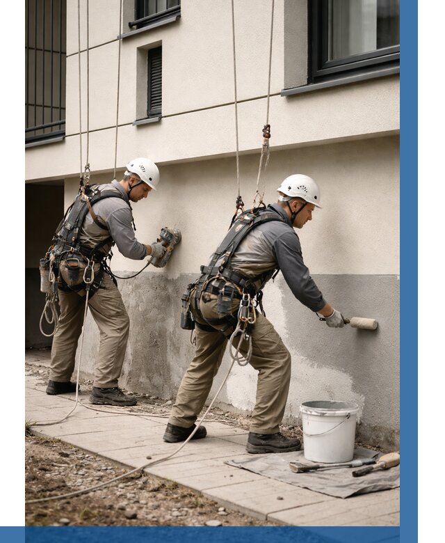 Окраска цоколя здания в Кирове-Чепецке от 489 р. под ключ | ВЫСОТНИК-Крв