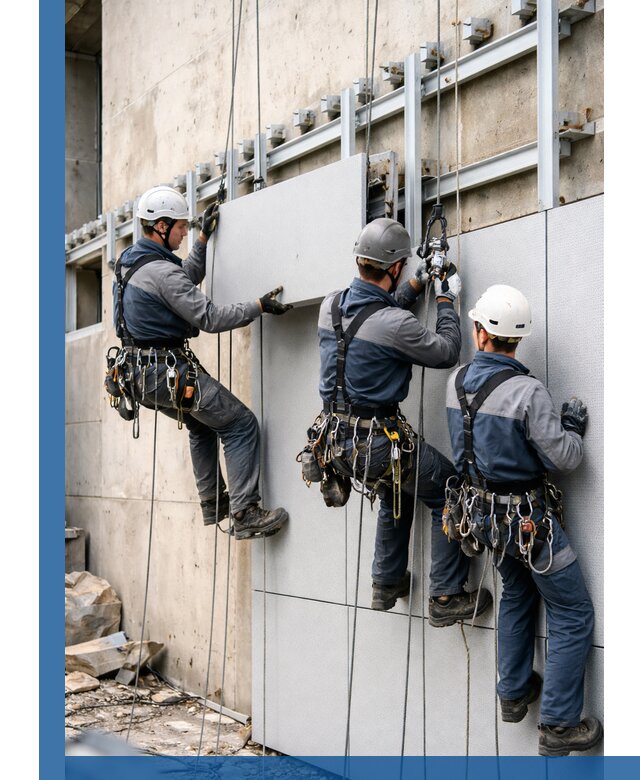 Монтаж вентилируемого фасада в Кирове-Чепецке под ключ с гарантией качества