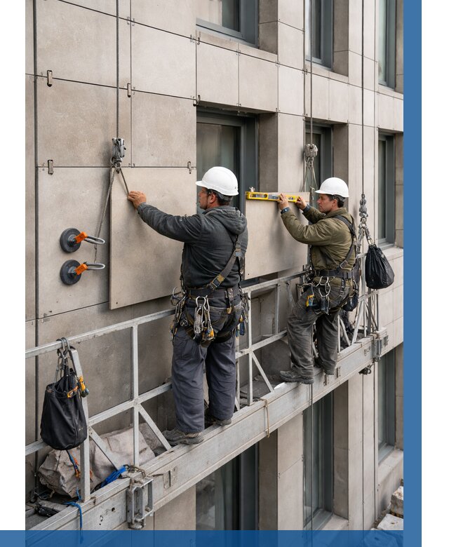 Монтаж керамогранита на фасад в Кирове-Чепецке от 2719 р. | ВЫСОТНИК-Крв