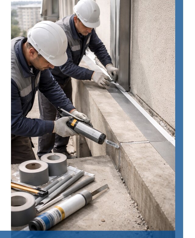 Герметизация примыкания балкона в Кирове-Чепецке от 4893 р. | ВЫСОТНИК-Крв