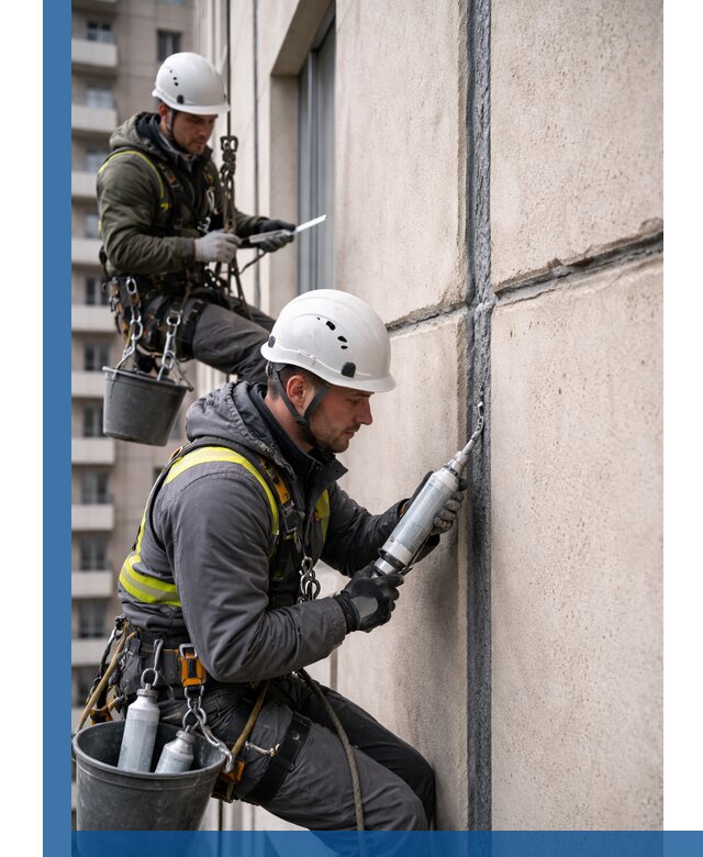 Герметизация деформационных швов фасада в Кирове-Чепецке качественно