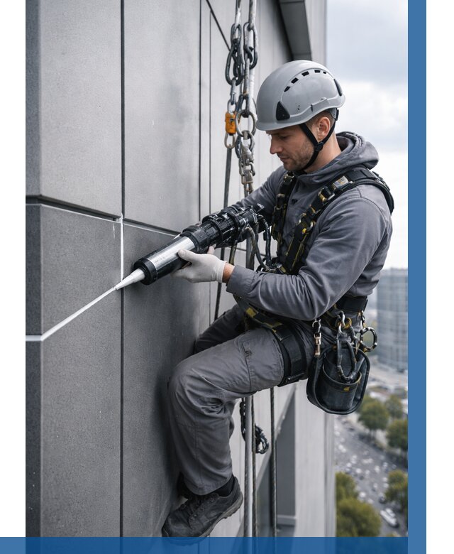 Герметизация стыков фасадных панелей в Кирове-Чепецке от 7068 р.| ВЫСОТНИК-Крв