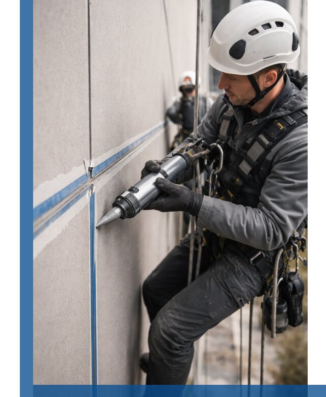 Герметизация стыков фасадных панелей в Кирове-Чепецке качественно и быстро