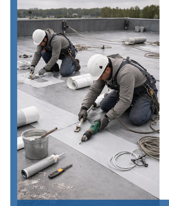 Ремонт мембранной кровли в Кирове-Чепецке качественно и с гарантией