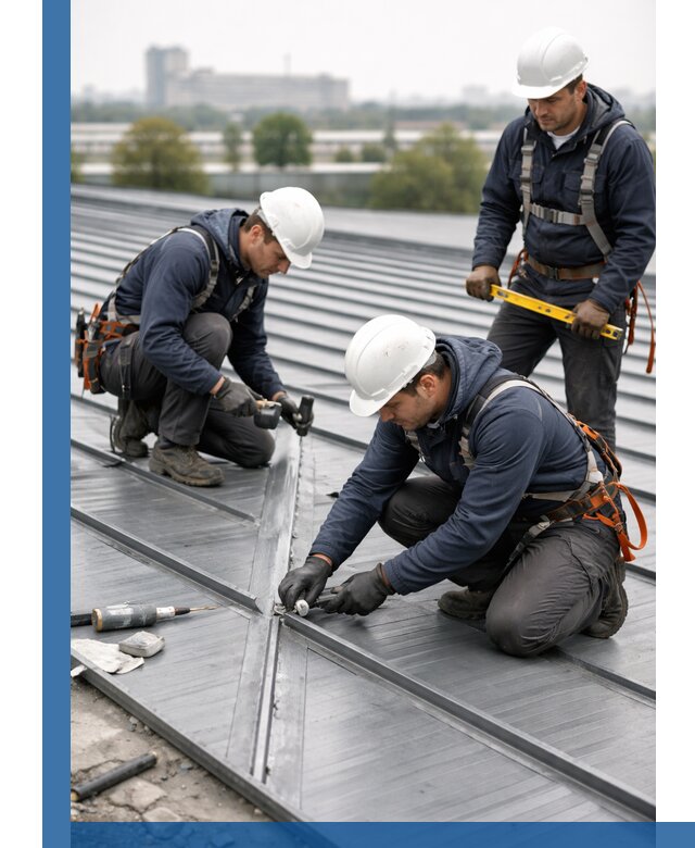 Ремонт фальцевой кровли в Кирове-Чепецке срочно и качественно