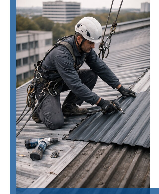 Ремонт профнастила на кровле в Кирове-Чепецке, работы под ключ