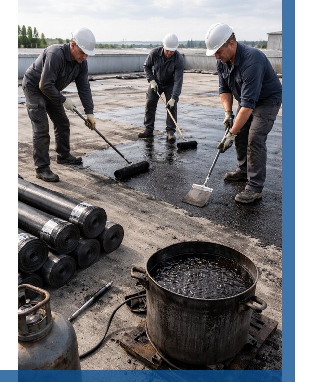 Гидроизоляция кровли мастикой в Кирове-Чепецке от 652 р. | ВЫСОТНИК-Крв