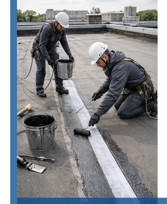 Гидроизоляция кровли мастикой в Кирове-Чепецке надежная защита