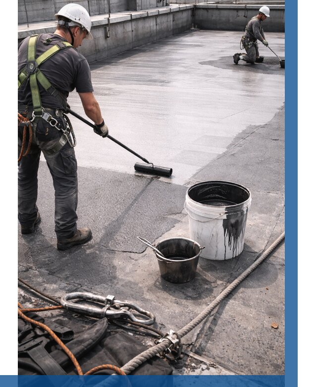 Гидроизоляция кровли жидкой резиной в Кирове-Чепецке от 544 р. | ВЫСОТНИК-Крв