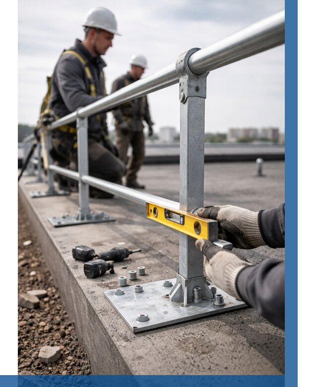 Монтаж кровельного ограждения в Кирове-Чепецке от 1305 р. | ВЫСОТНИК-Крв