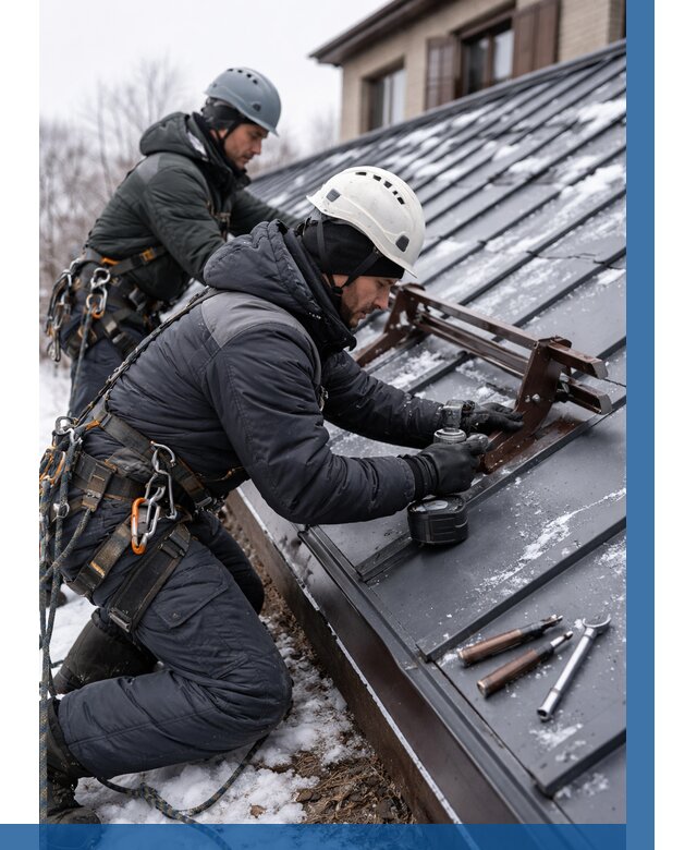 Монтаж снегозадержателей в Кирове-Чепецке от 489 р. | ВЫСОТНИК-Крв