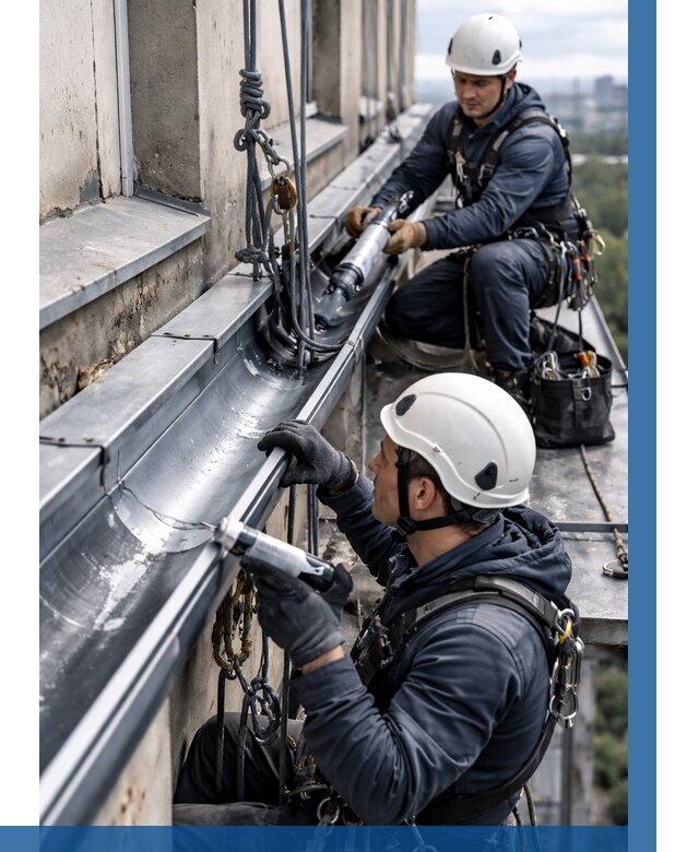 Ремонт водосточных желобов в Кирове-Чепецке от 7068 р. | ВЫСОТНИК-Крв