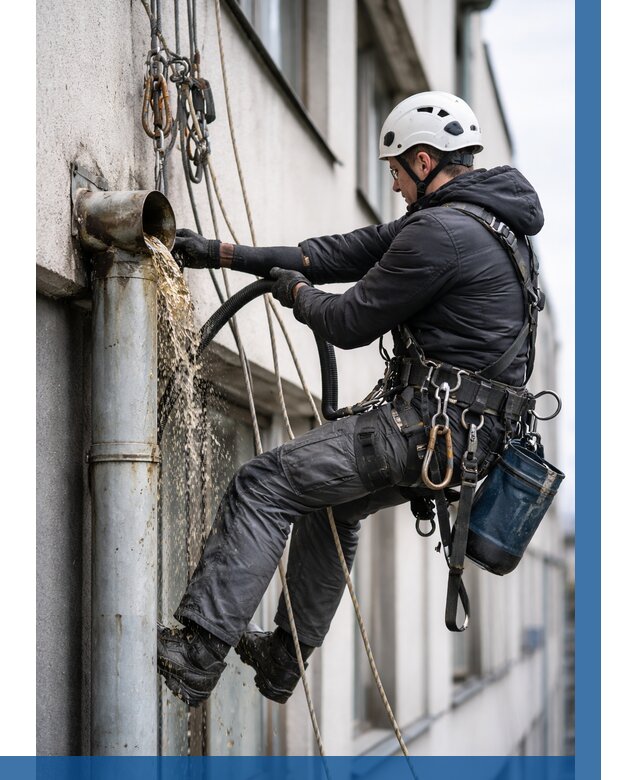 Прочистка водосточных труб в Кирове-Чепецке от 3806 р. | ВЫСОТНИК-Крв