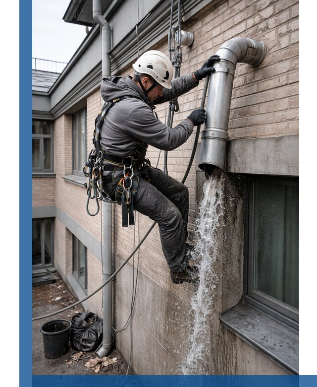 Профессиональная прочистка водосточных труб в Кирове-Чепецке с гарантией