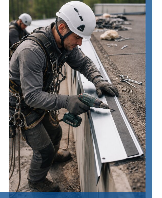 Монтаж капельника на кровле в Кирове-Чепецке от 326 р. | ВЫСОТНИК-Крв