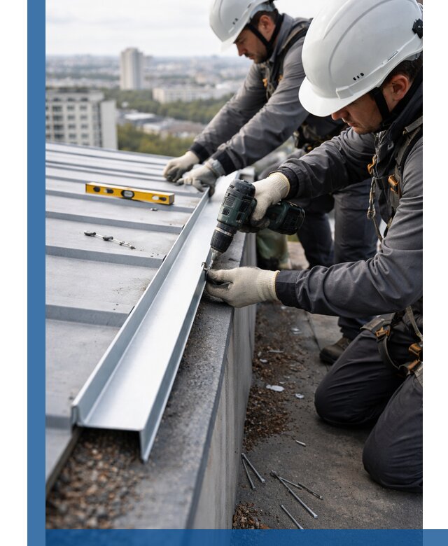 Монтаж капельника на кровле в Кирове-Чепецке с гарантией качества