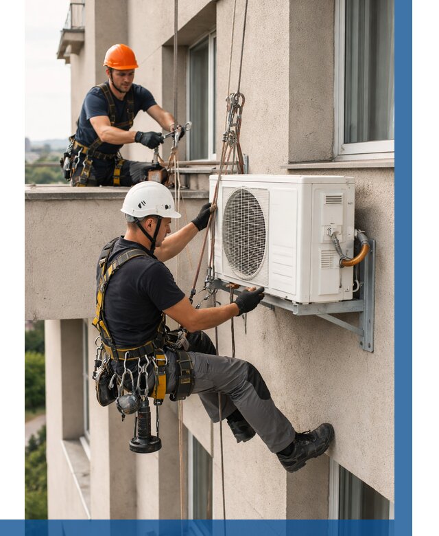 Монтаж внешнего блока кондиционера в Кирове-Чепецке от 7068 р. | ВЫСОТНИК-Крв