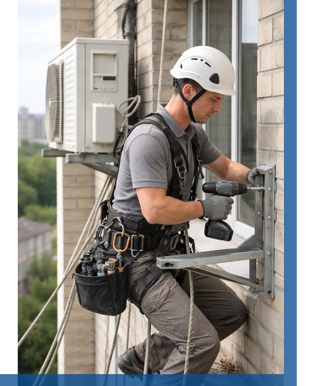 Установка кронштейнов кондиционера в Кирове-Чепецке от 3806 р. | ВЫСОТНИК-Крв