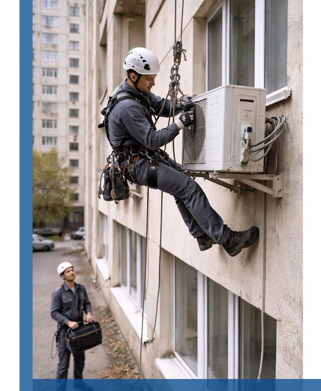 Демонтаж внешнего блока кондиционера в Кирове-Чепецке профессионально