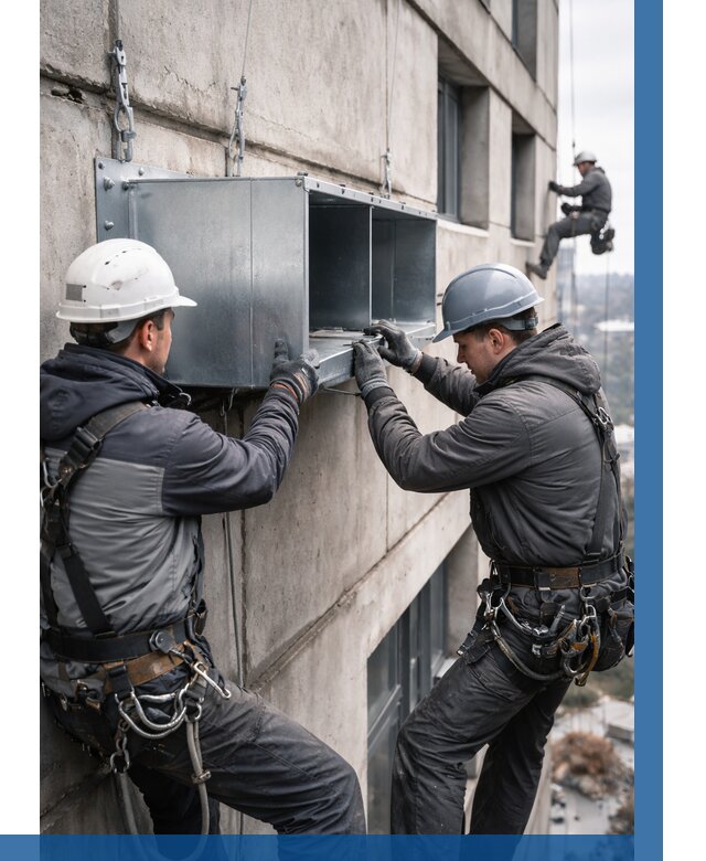 Монтаж вентиляционных коробов в Кирове-Чепецке от 3262 р. | ВЫСОТНИК-Крв