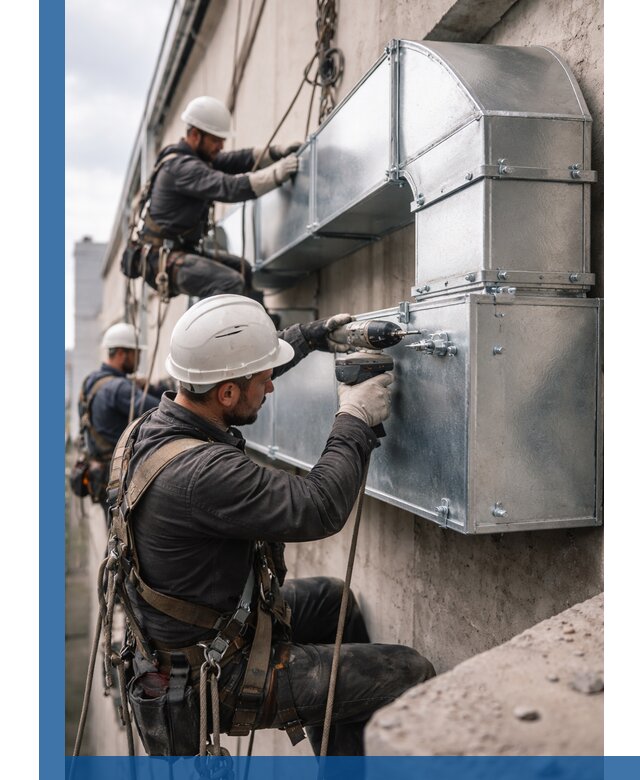 Профессиональный монтаж вентиляционных коробов в Кирове-Чепецке под ключ