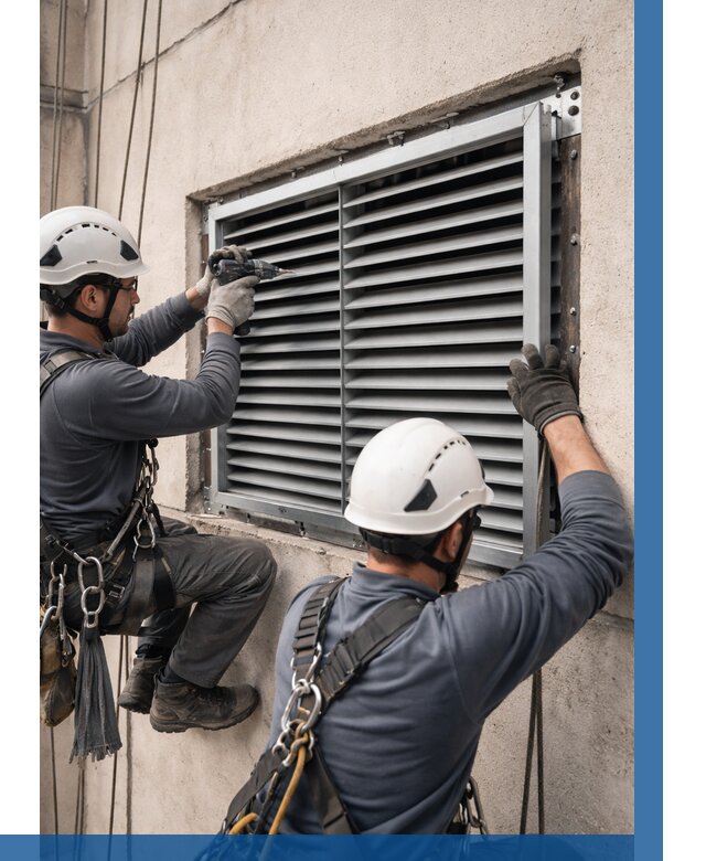 Монтаж вентиляционных решеток в Кирове-Чепецке от 4893 р. | ВЫСОТНИК-Крв