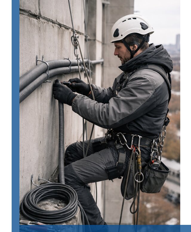 Профессиональный монтаж гофры для кабеля в Кирове-Чепецке с гарантией