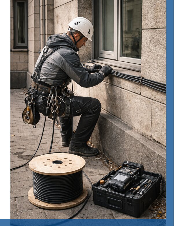 Прокладка оптоволоконного кабеля в Кирове-Чепецке от 870 р. | ВЫСОТНИК-Крв