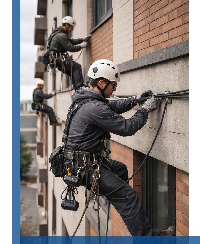 Крепление кабеля на фасаде монтаж и крепеж в Кирове-Чепецке