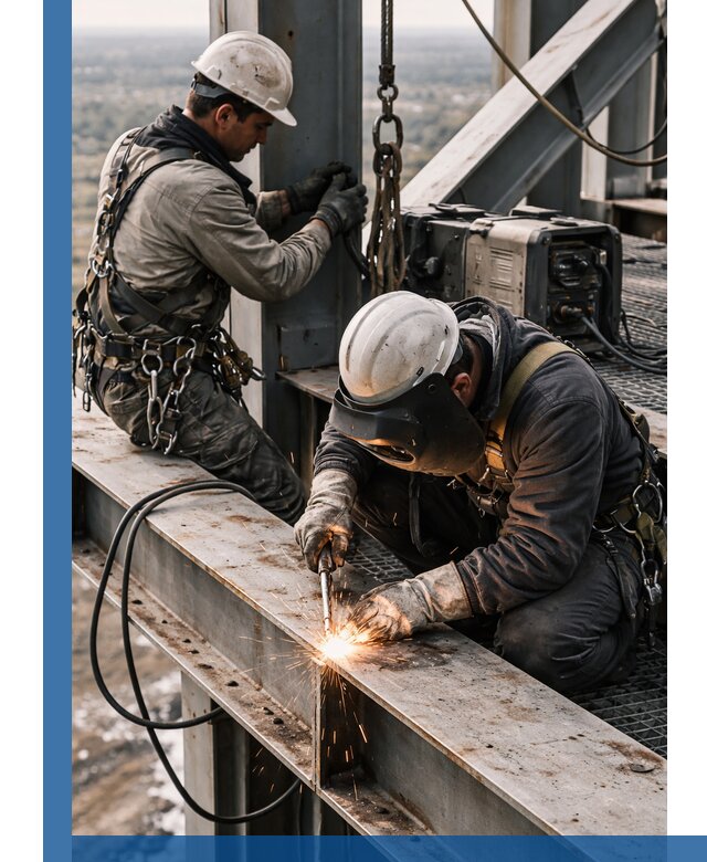 Высотные сварочные работы в Кирове-Чепецке для промышленных объектов