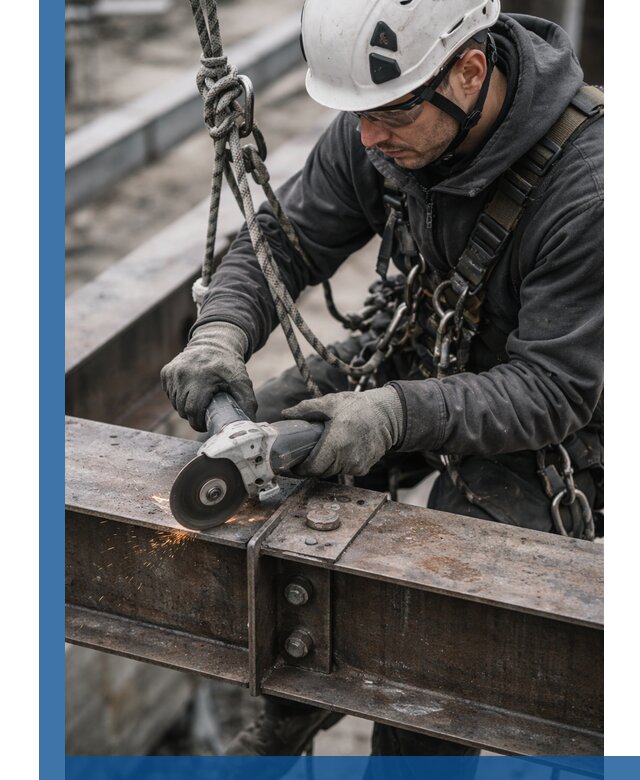 Резка металла на высоте в Кирове-Чепецке для зданий и конструкций