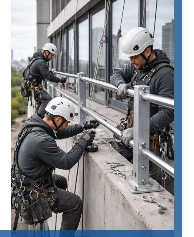 Монтаж ограждений на высоте в Кирове-Чепецке, от 1305 р. | ВЫСОТНИК-Крв