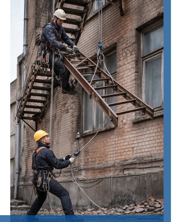 Демонтаж пожарной лестницы в Кирове-Чепецке от 13049 р. | ВЫСОТНИК-Крв