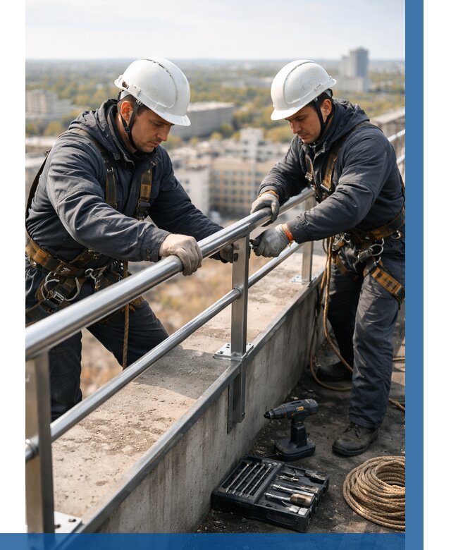 Монтаж перил на высоте в Кирове-Чепецке от 2719 р. | ВЫСОТНИК-Крв