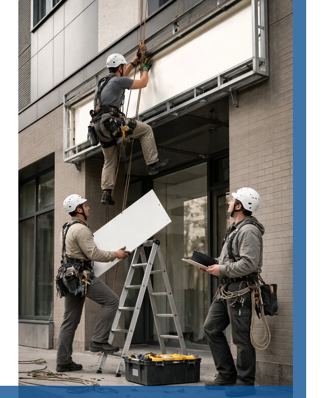 Монтаж светового короба в Кирове-Чепецке от 7068 р. | ВЫСОТНИК-Крв