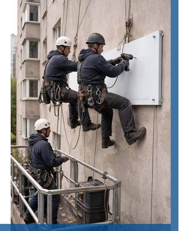 Монтаж табличек и указателей в Кирове-Чепецке от 3806 р. | ВЫСОТНИК-Крв