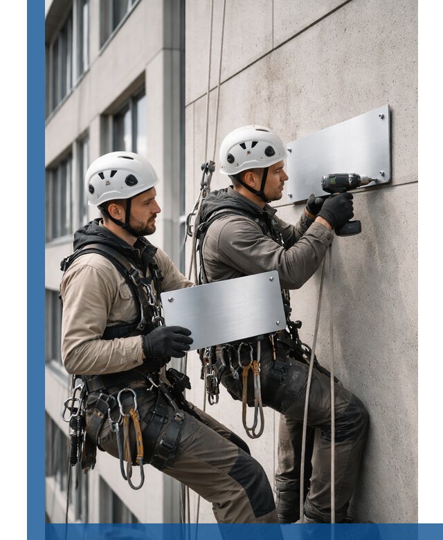 Монтаж табличек и указателей в Кирове-Чепецке для зданий и сооружений