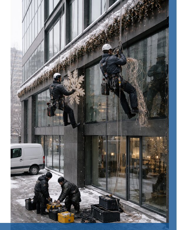 Демонтаж новогоднего оформления в Кирове-Чепецке от 5981 р. | ВЫСОТНИК-Крв